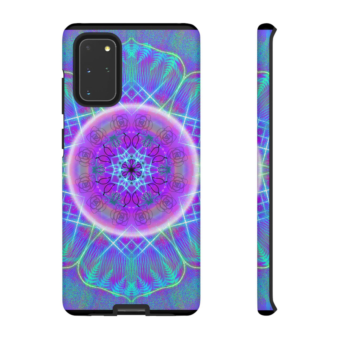 Psychedelic Mandala Protective Phone Case, Samsung, iPhone, Pixel, all sizes