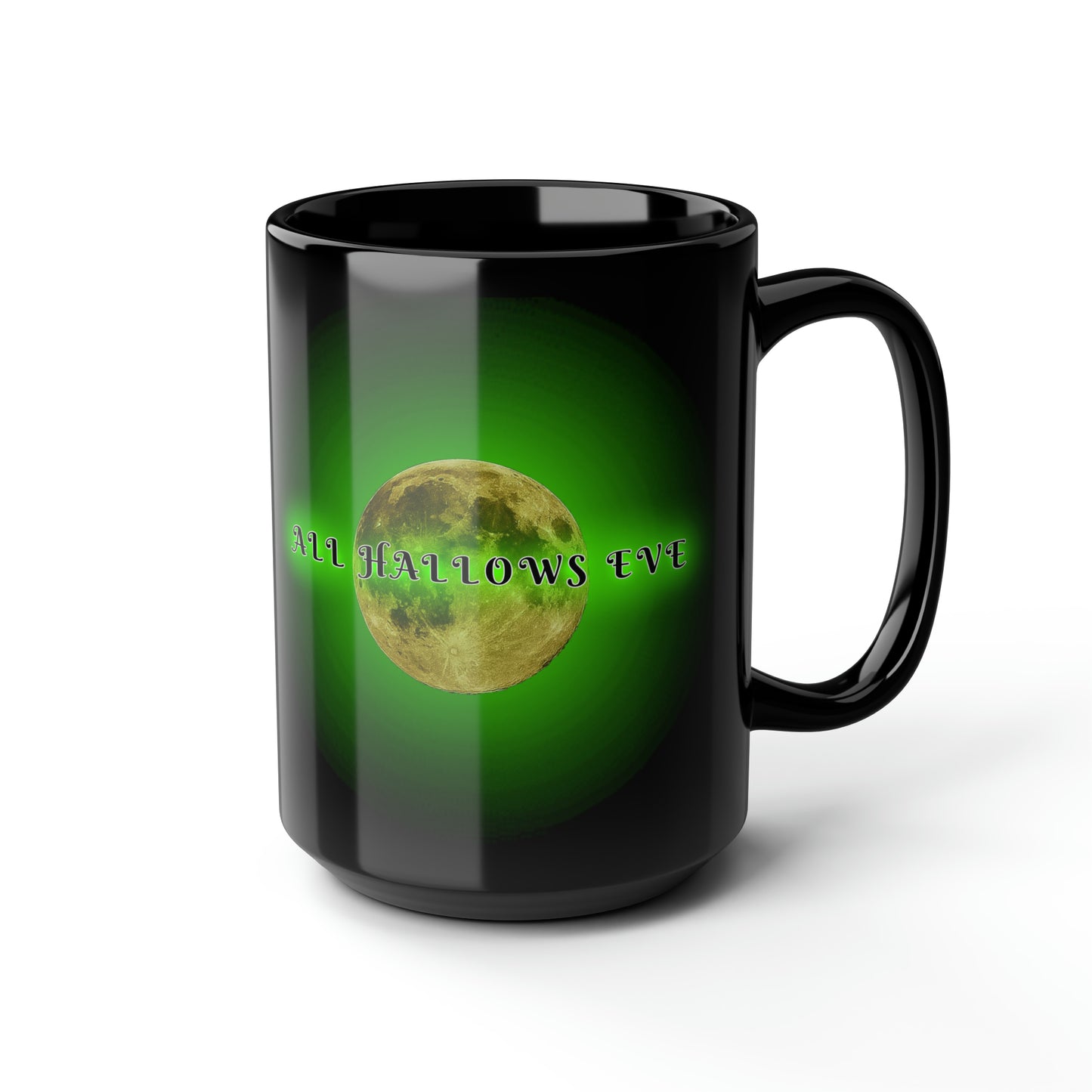 Black Halloween Mug All Hallows Eve 15oz