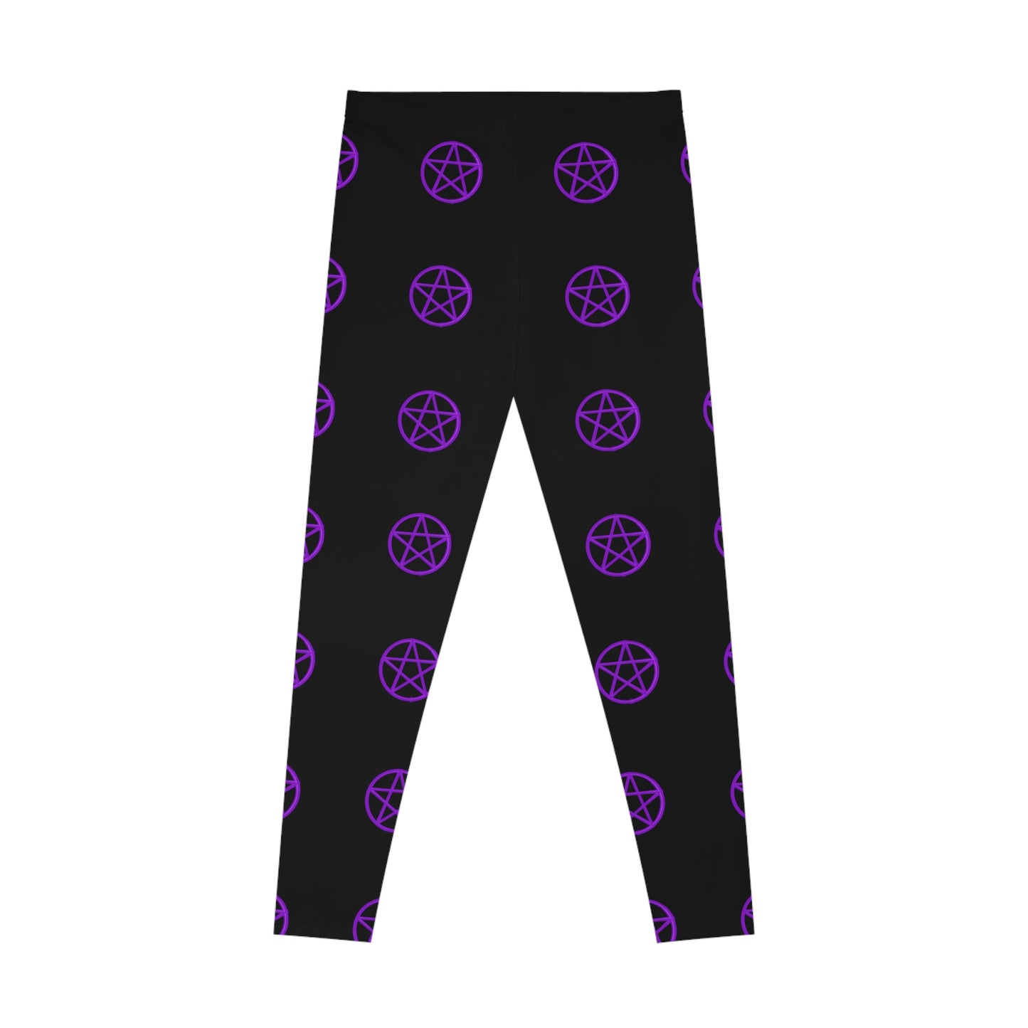 Pentagram Stretchy Leggings Black