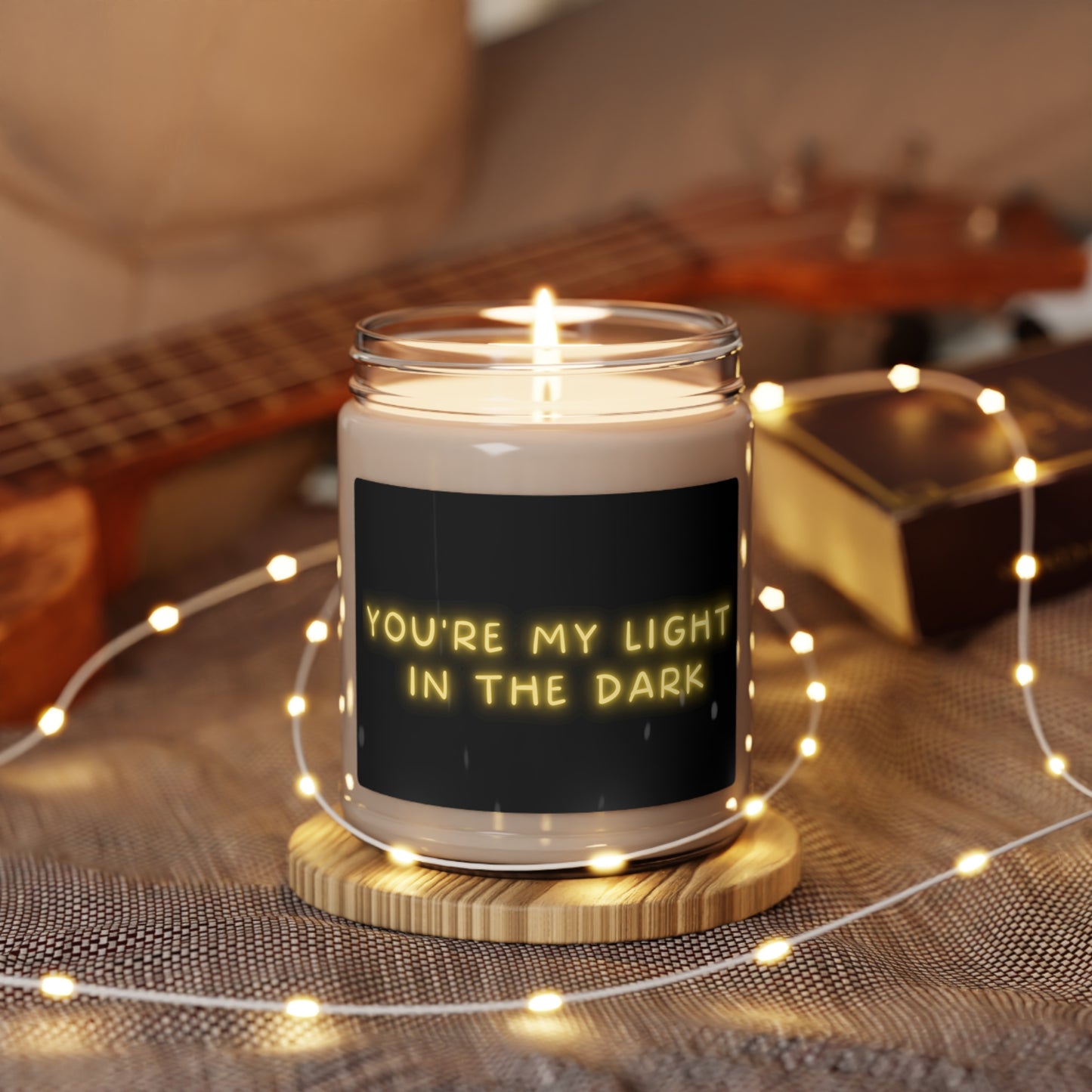 You're My Light In The Dark, Scented Soy Candle, 9oz, Candle Pun, Valentines Day Gift