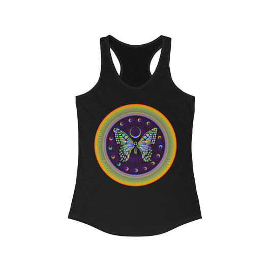 Rainbow Butterfly PRIDE Women's Ideal Racerback Tank