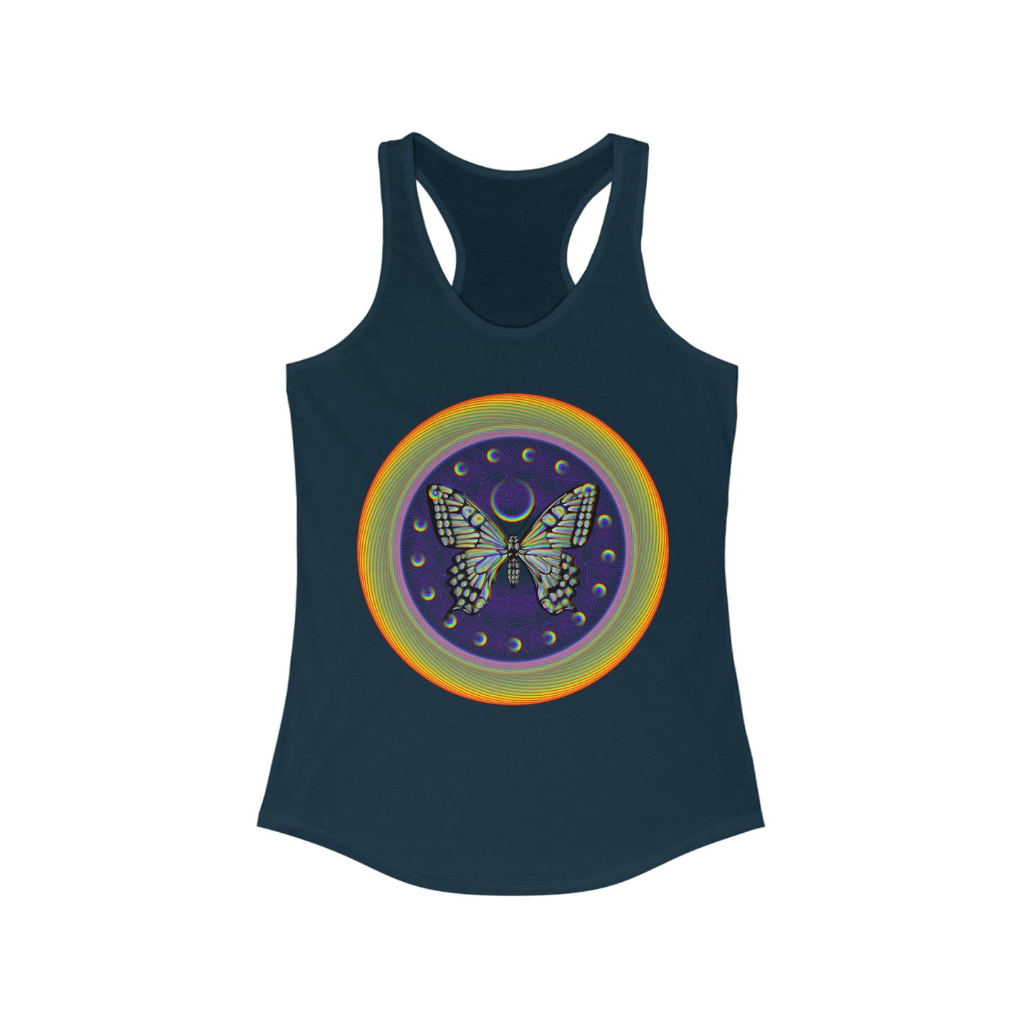 Rainbow Butterfly PRIDE Women's Ideal Racerback Tank