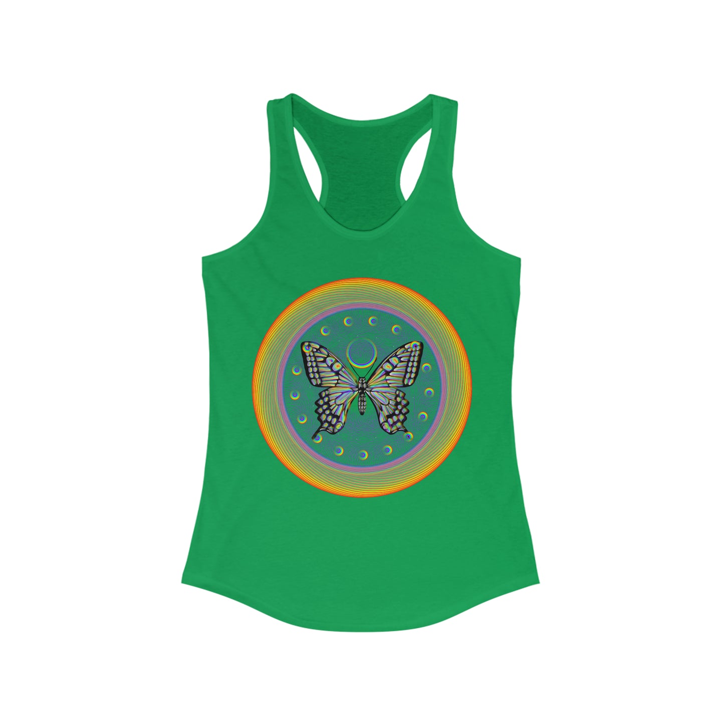 Rainbow Butterfly PRIDE Women's Ideal Racerback Tank