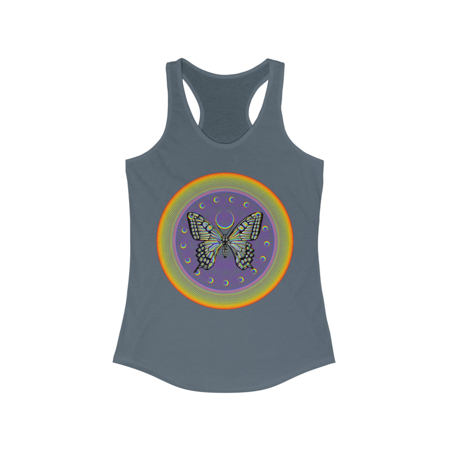 Rainbow Butterfly PRIDE Women's Ideal Racerback Tank