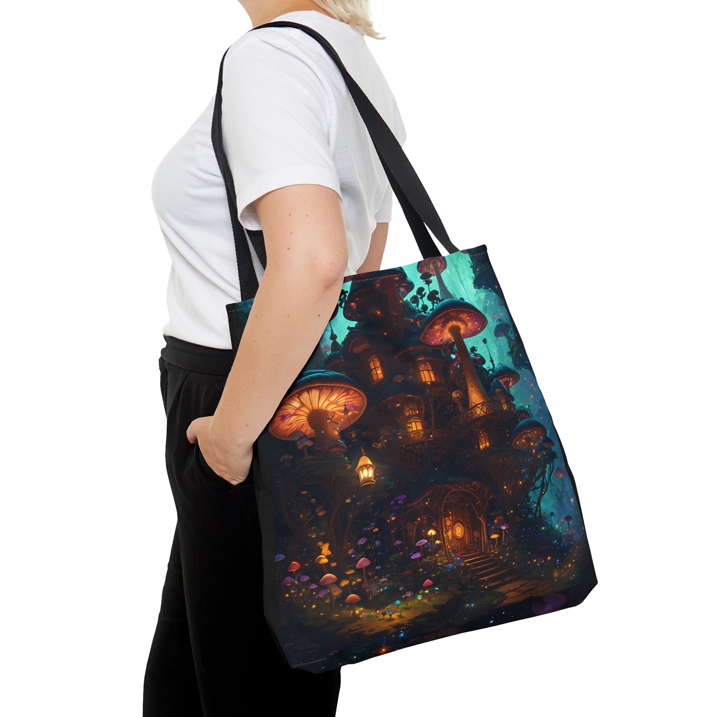 Fairy Mushroom House, Tote Bag