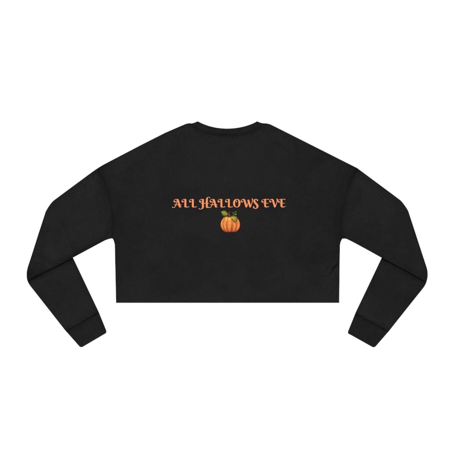 Women's Cropped Sweatshirt All Hallows Eve "Boo" Top