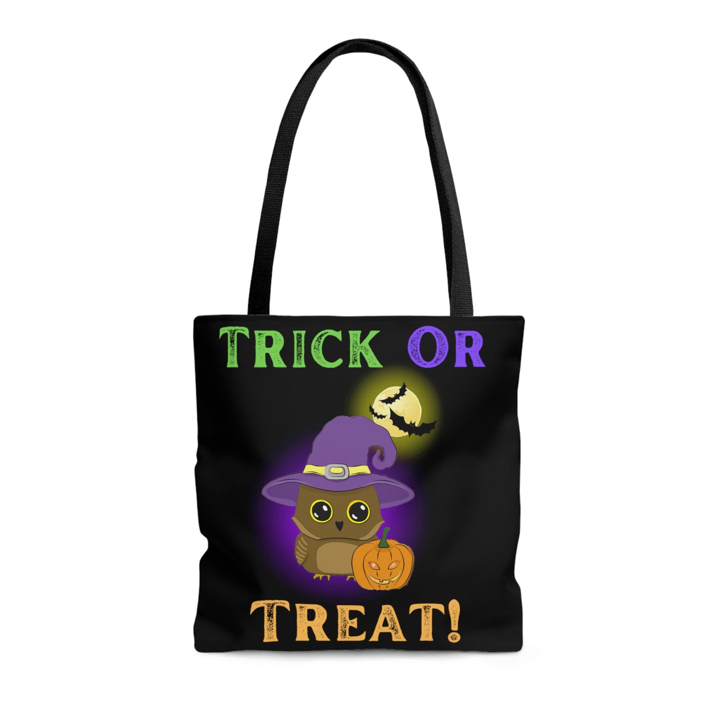 Trick Or Treat Owl Halloween Candy Tote Bag