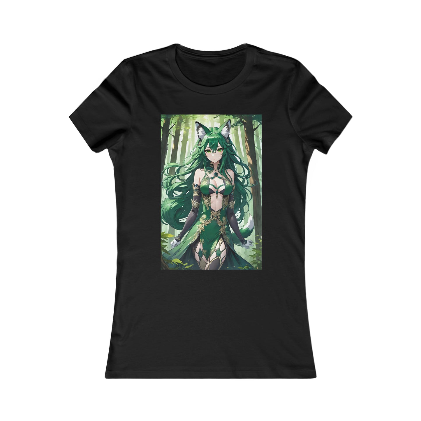 Emerald Fox Goddess, Women's Favorite Tee