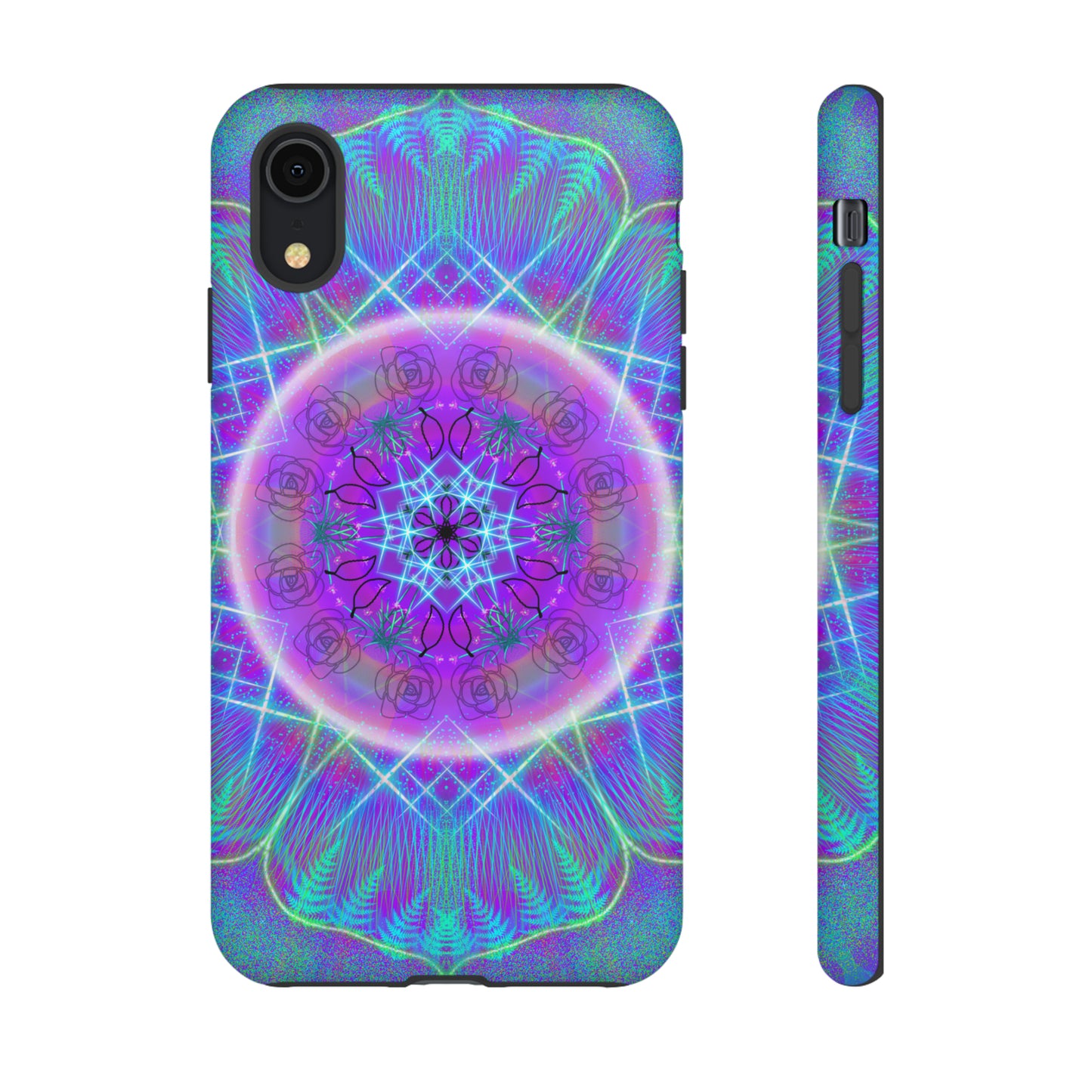 Psychedelic Mandala Protective Phone Case, Samsung, iPhone, Pixel, all sizes