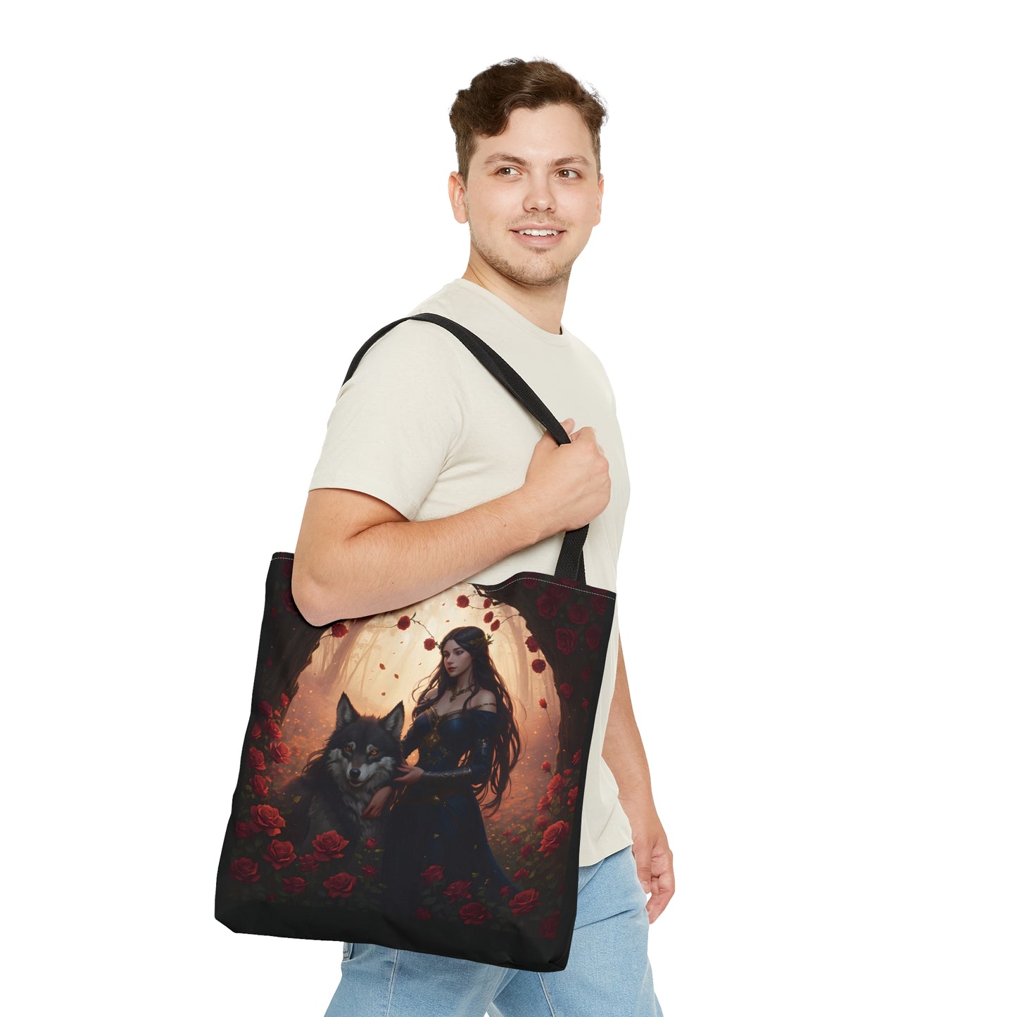 Wolf Enchantress,Tote Bag