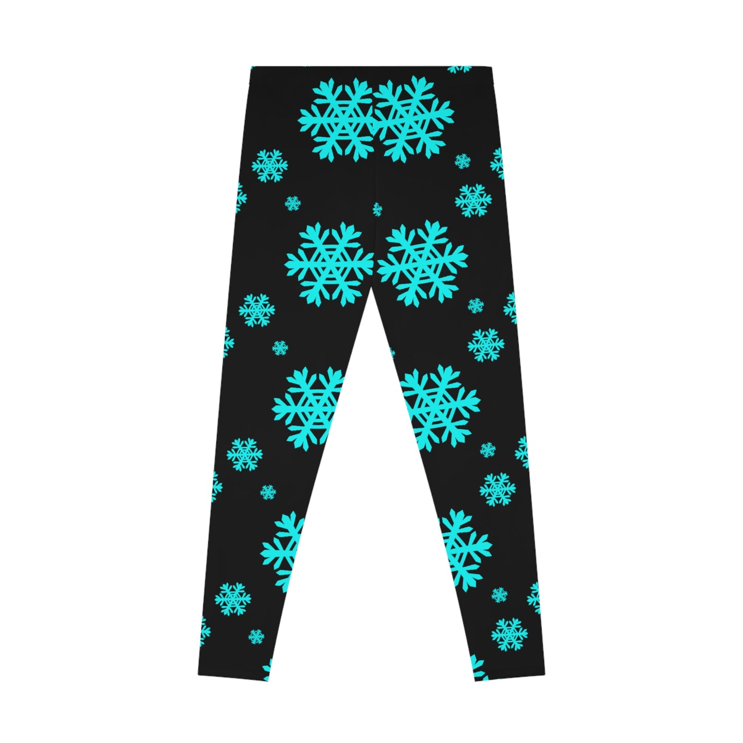 Snowflakes Christmas Stretchy Leggings