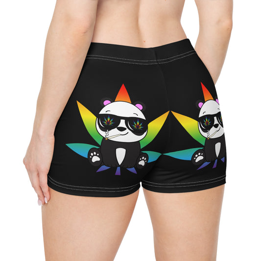 Peace Panda, Summer Shorts, Womens