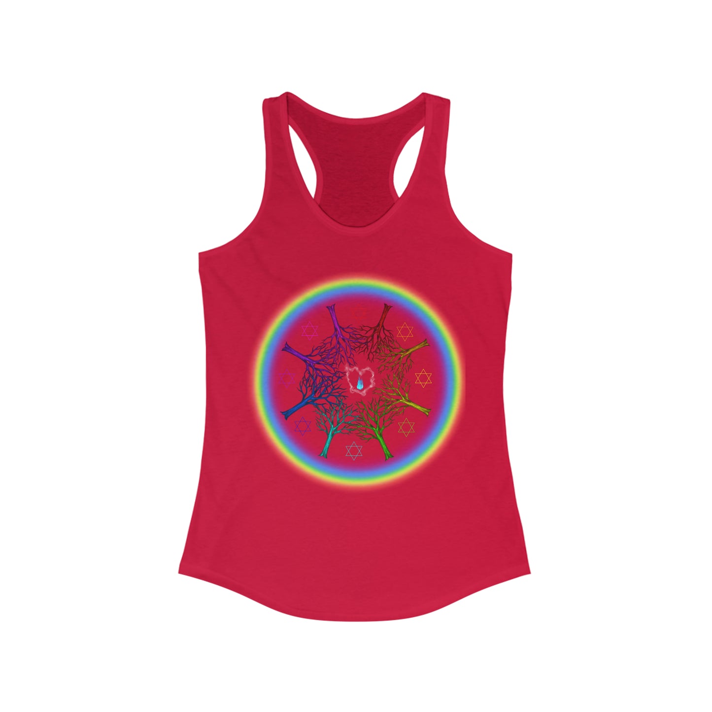 Rainbow Roots PRIDE Women's Ideal Racerback Tank