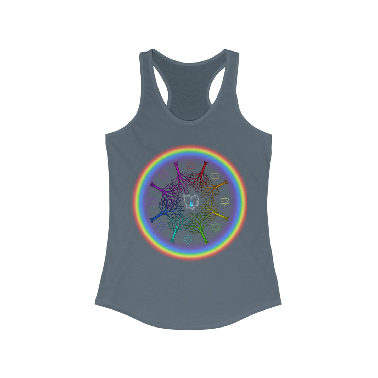 Rainbow Roots PRIDE Women's Ideal Racerback Tank