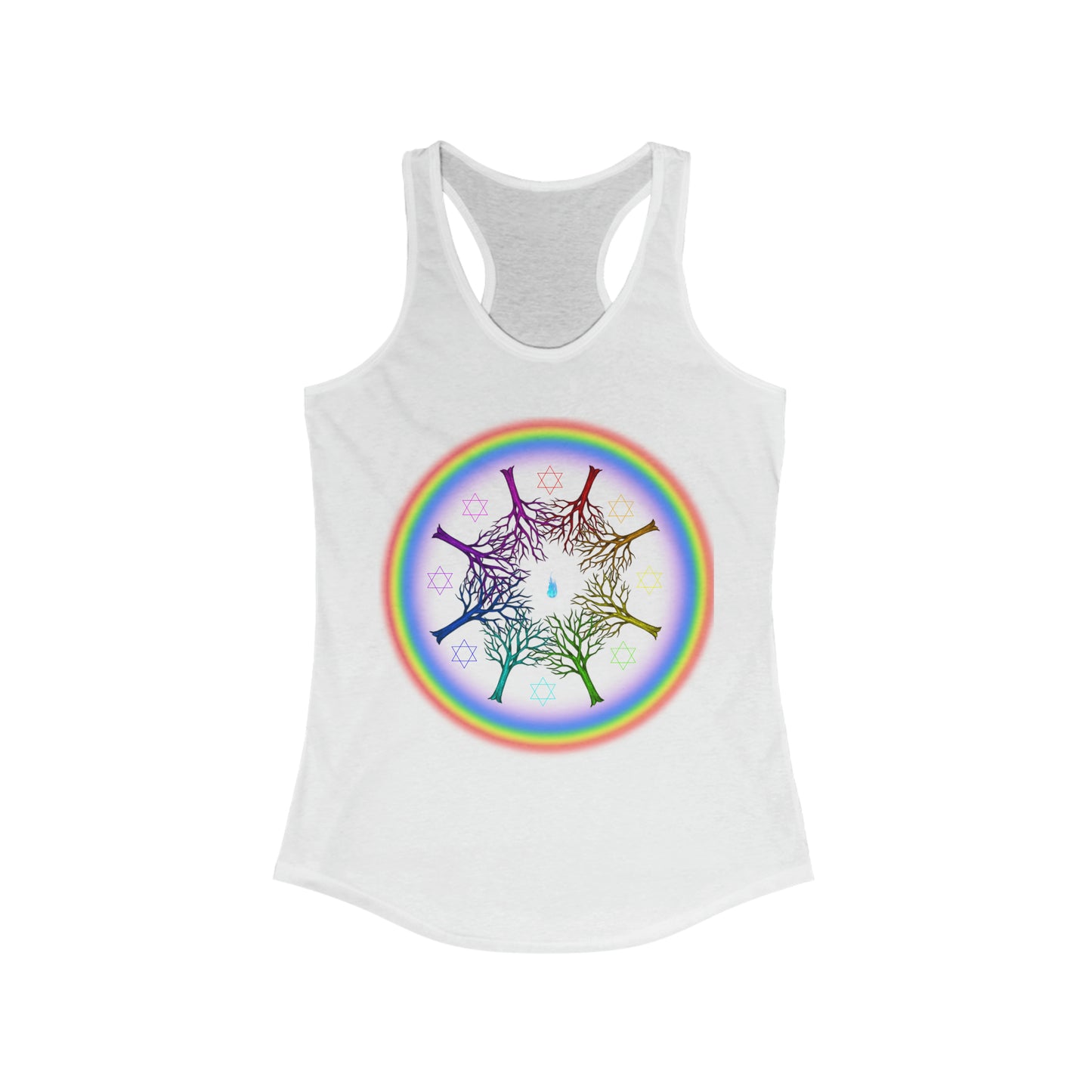 Rainbow Roots PRIDE Women's Ideal Racerback Tank