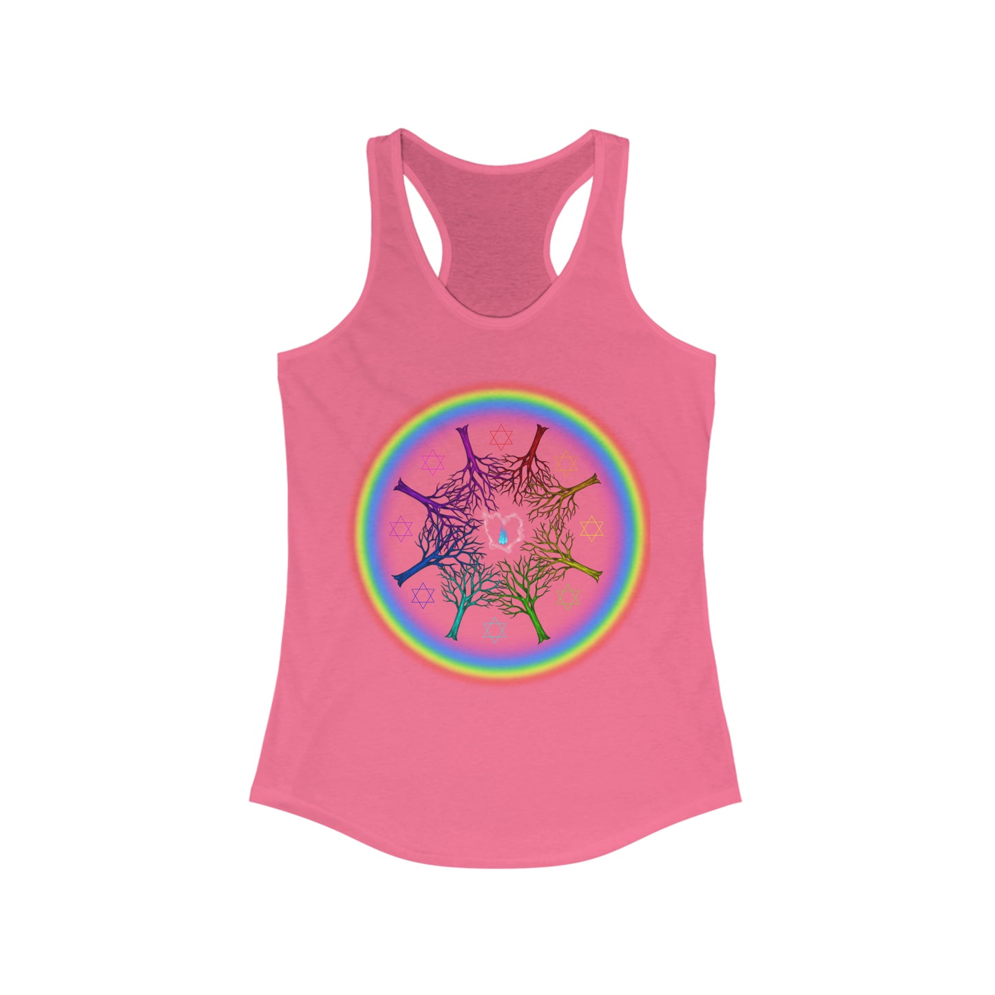 Rainbow Roots PRIDE Women's Ideal Racerback Tank