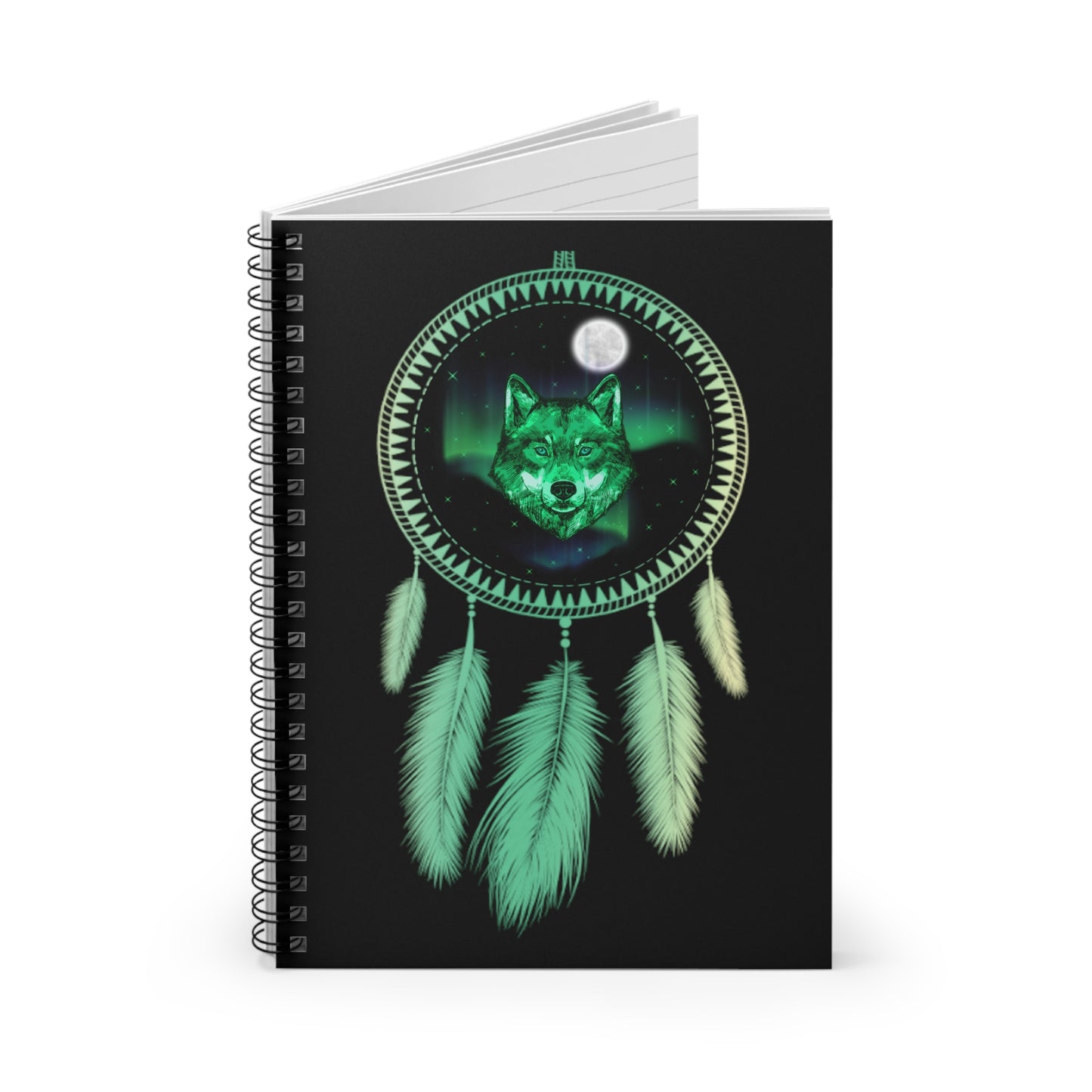 Ancestral Wolf, Notebook, Black Light Responsive