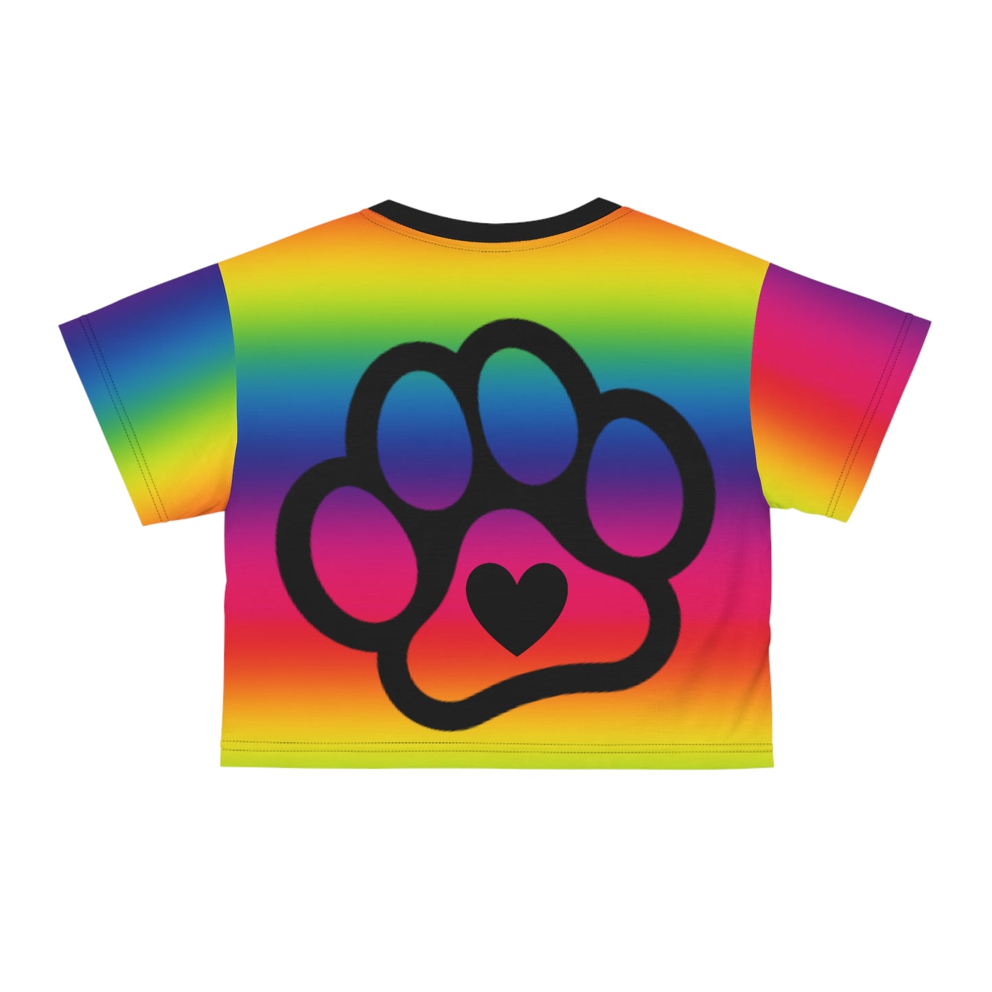 PRIDE Paw Crop Tee