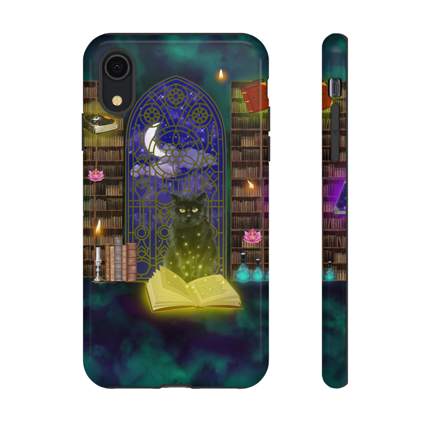 Mystic Cat Protective Phone Case, Samsung, iPhone, Pixel, all sizes