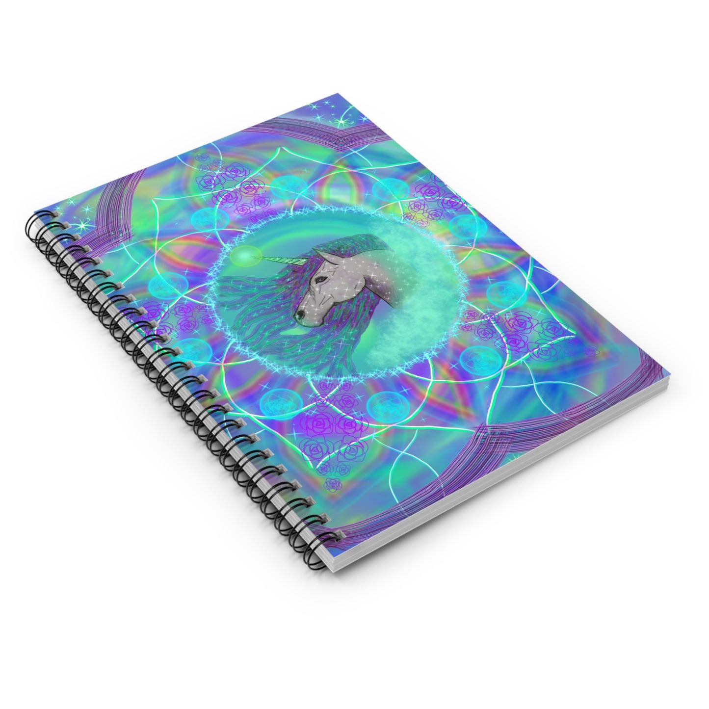 Mystic Unicorn Spiral Notebook - Ruled Line