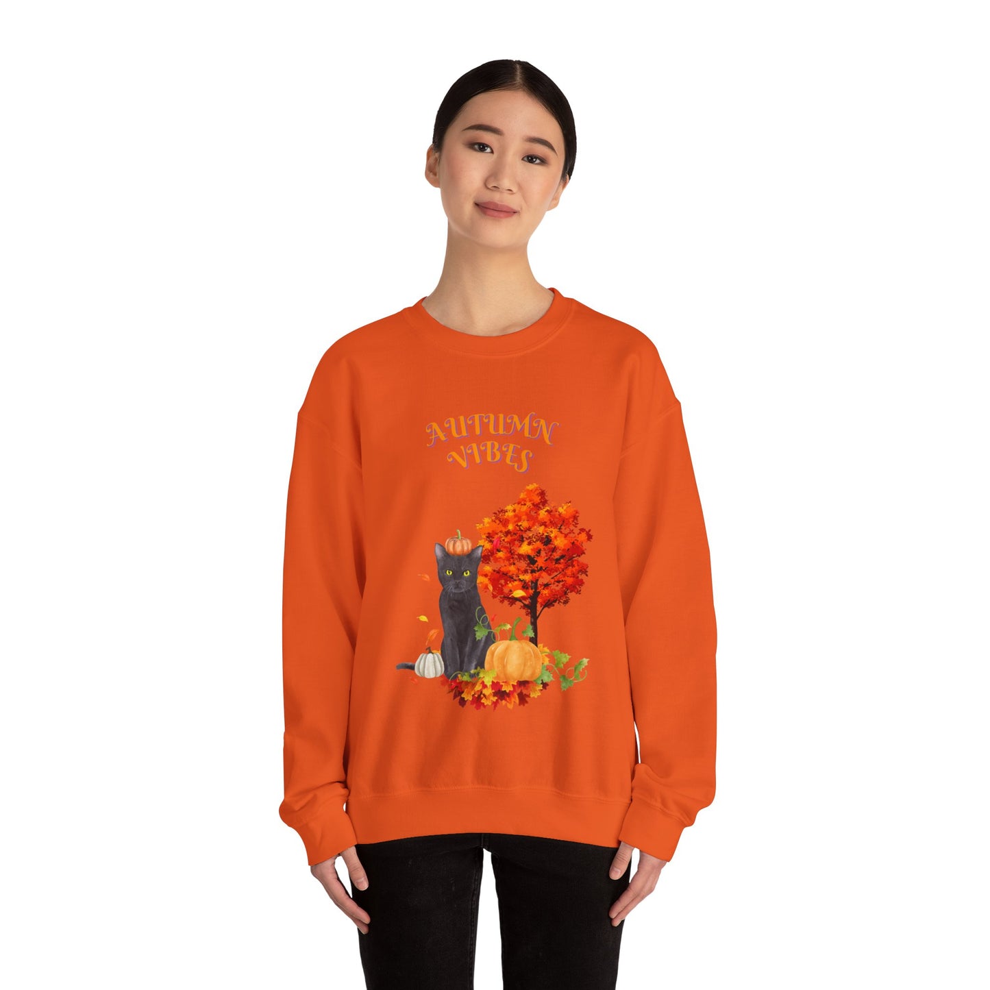 Autumn Vibes Fall Crewneck Sweatshirt