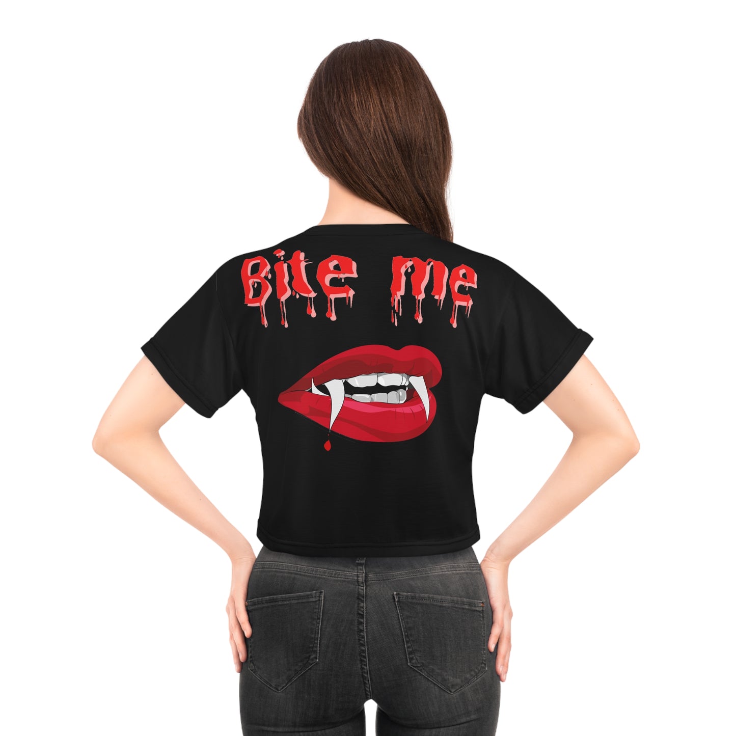 Bite Me Crop Top Tee