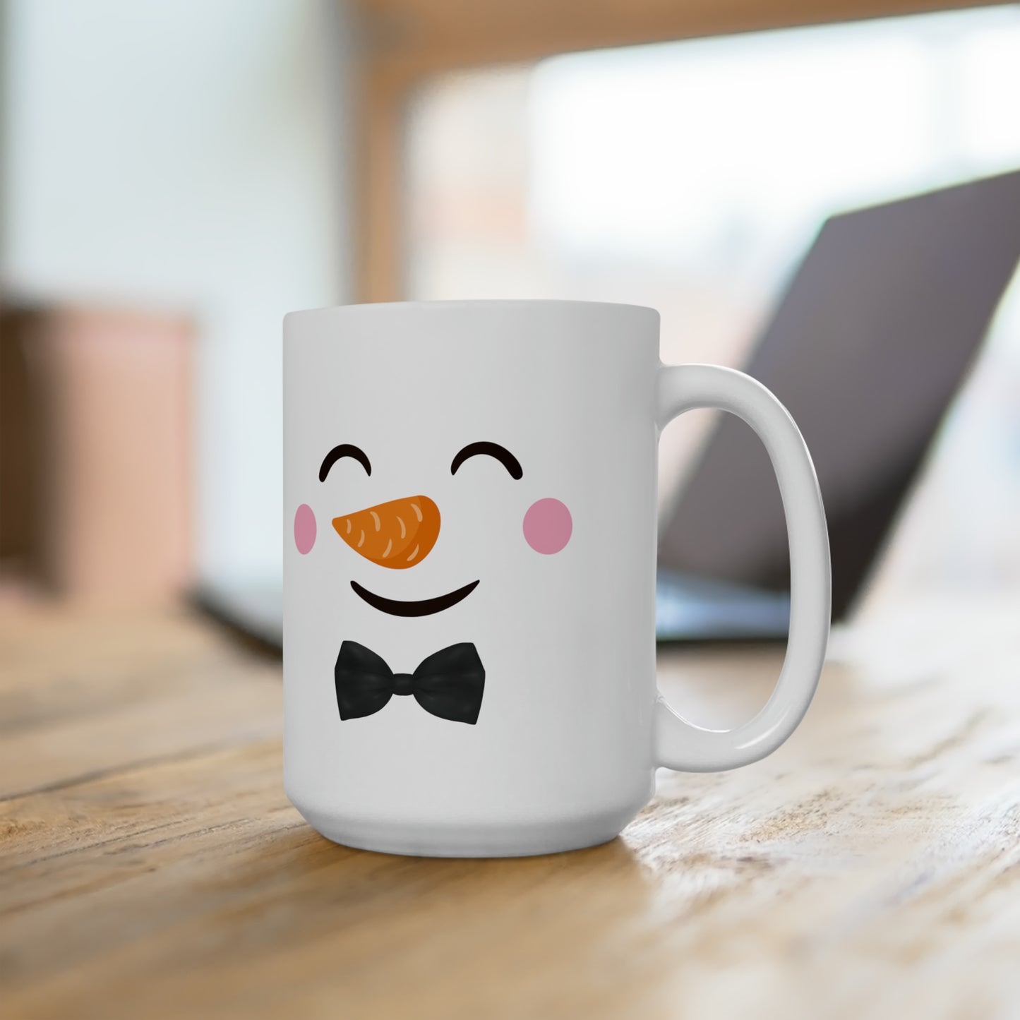 Cute Snowman Christmas Ceramic Mug 15oz