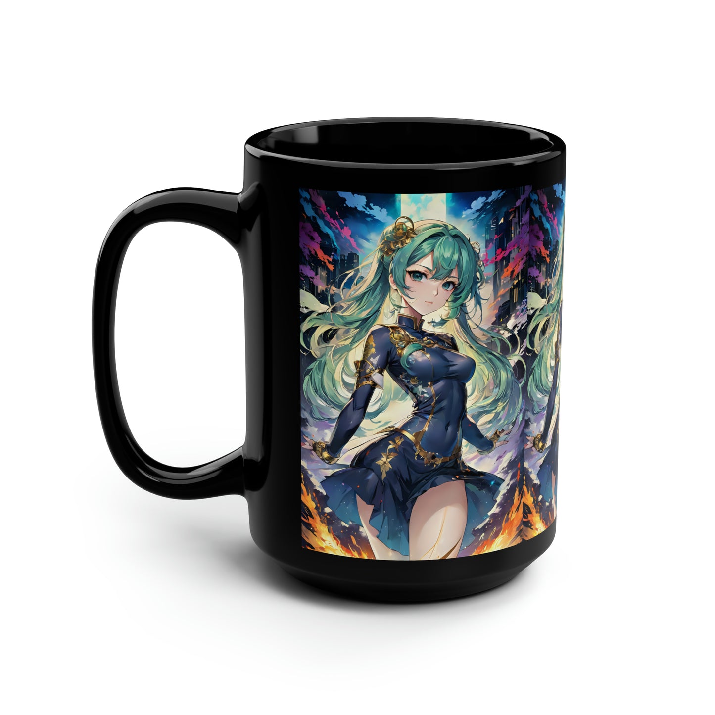 The Princess, Black Mug, 15oz