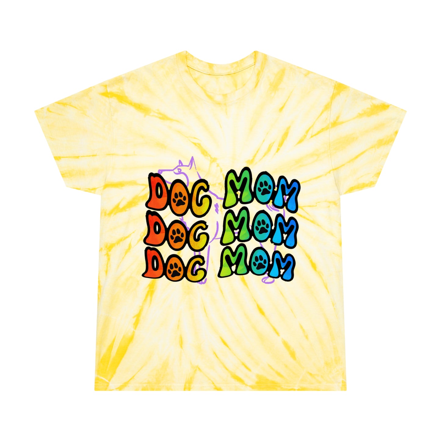 Dog Mom Tie-Dye Tee, Cyclone