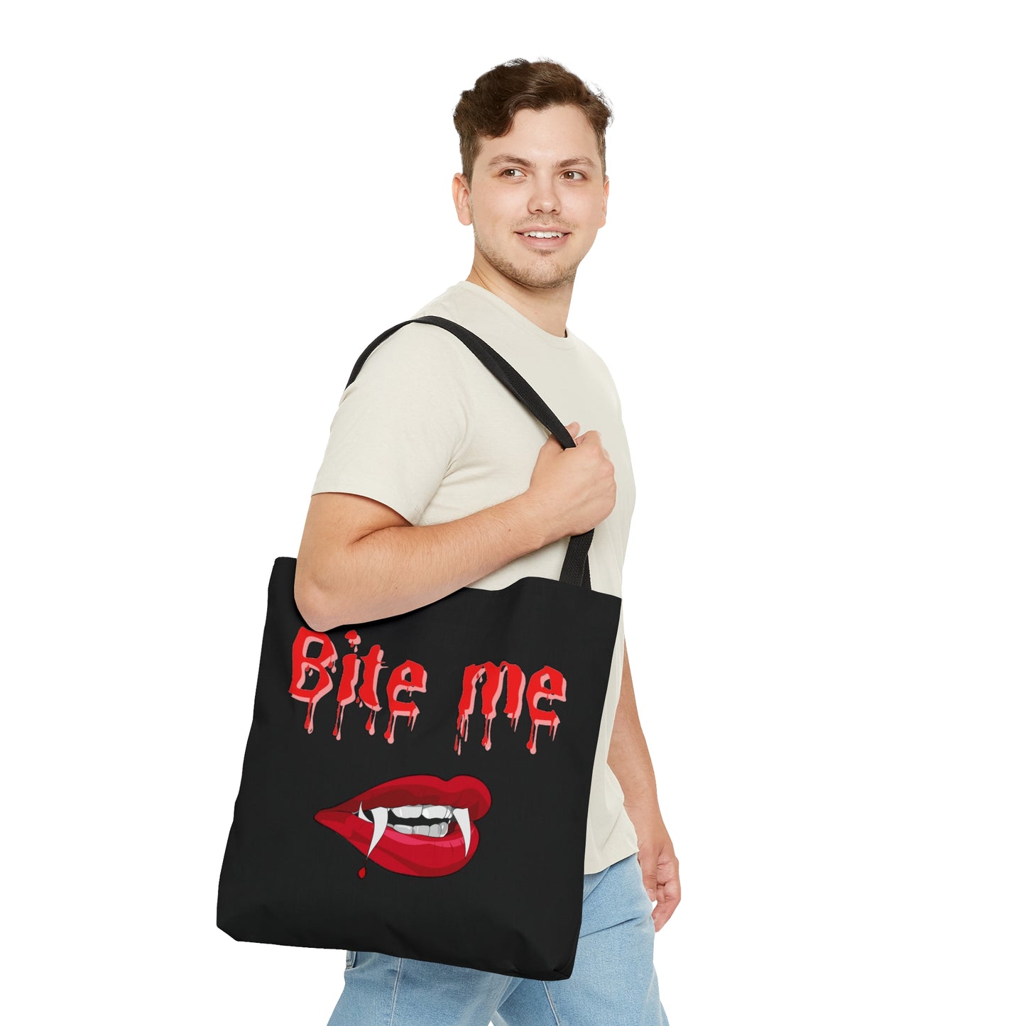 Bite Me Halloween Tote Bag