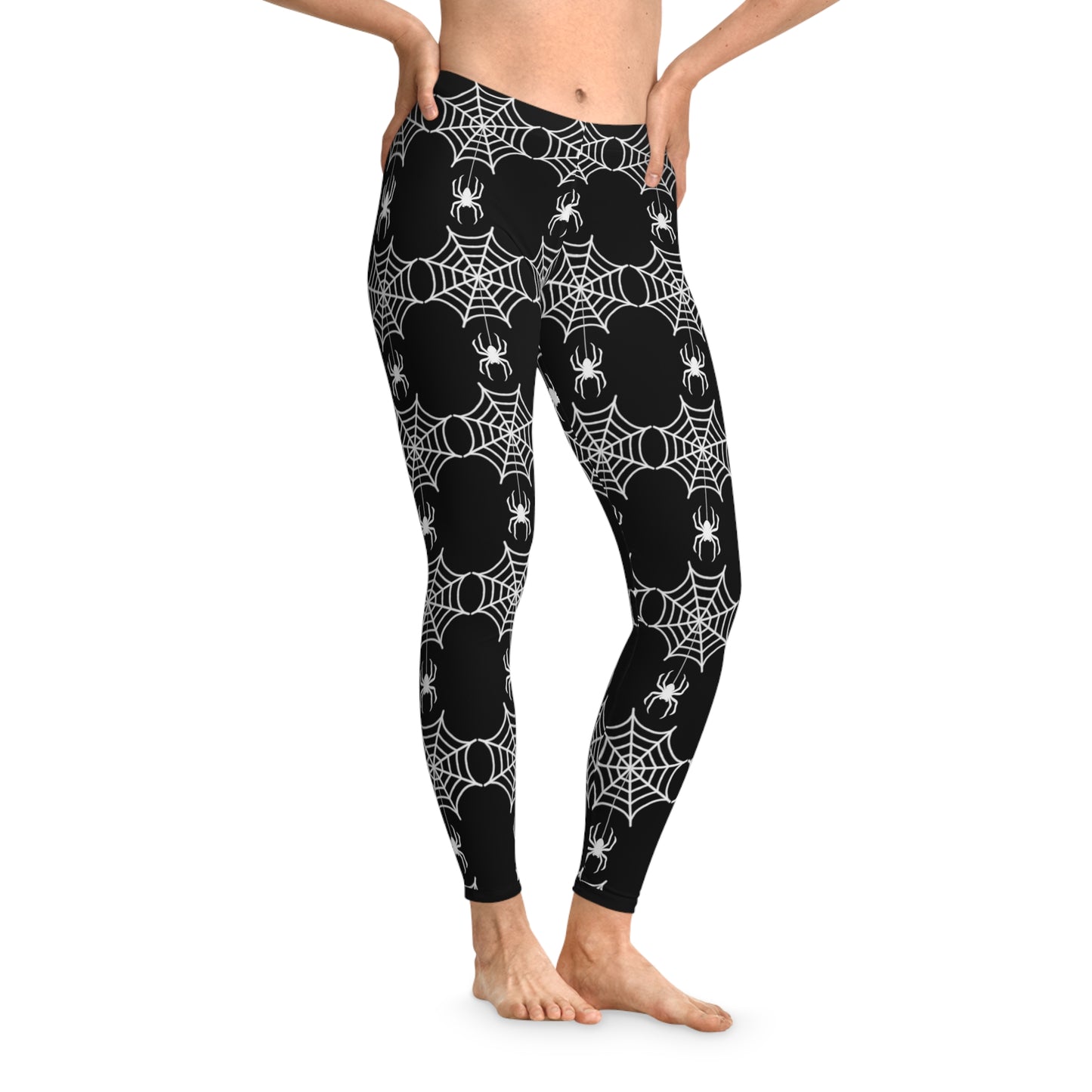 Spider Web Halloween Stretchy Leggings