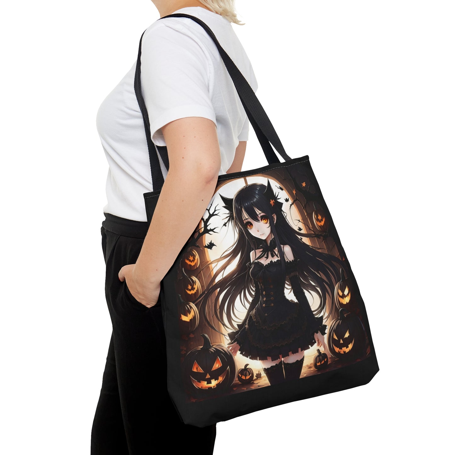 Anime Halloween Girl, Halloween Candy Tote Bag, Laptop Bag, Shoulder Bag