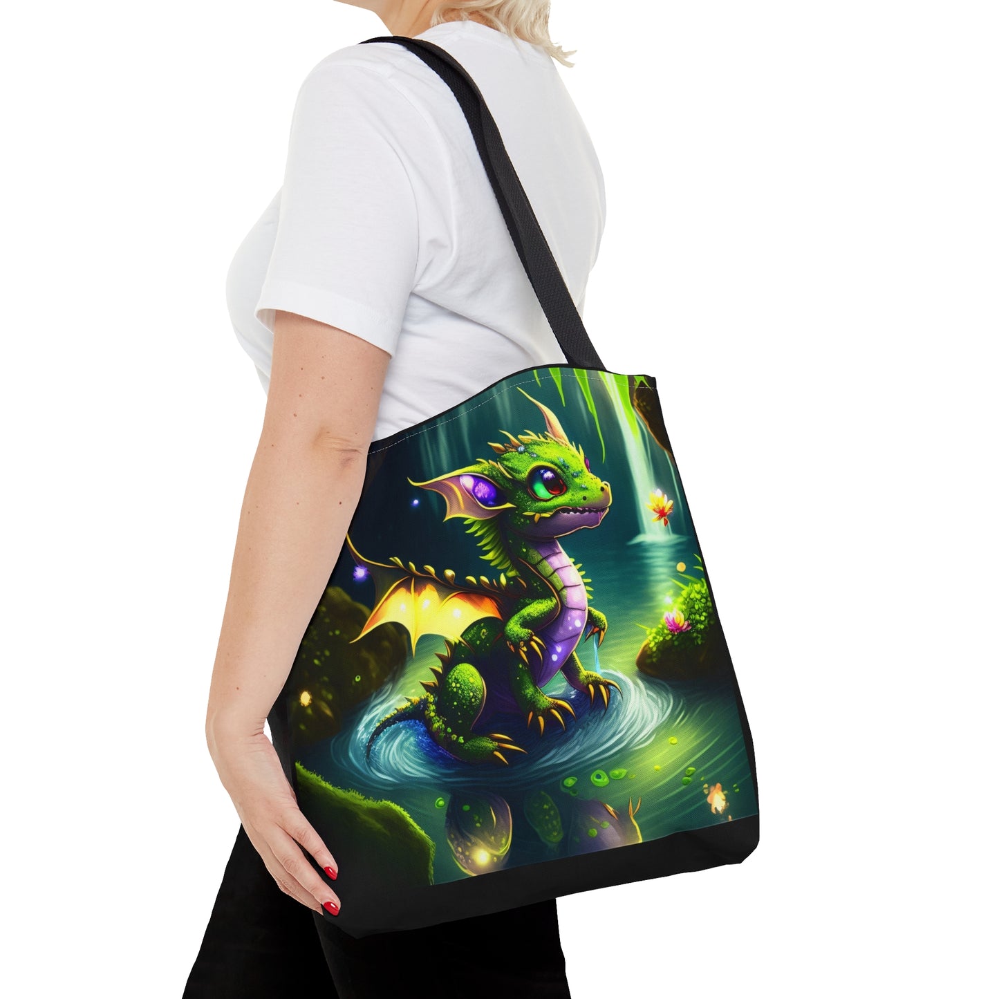 Fae Baby Earth Dragon,Tote Bag