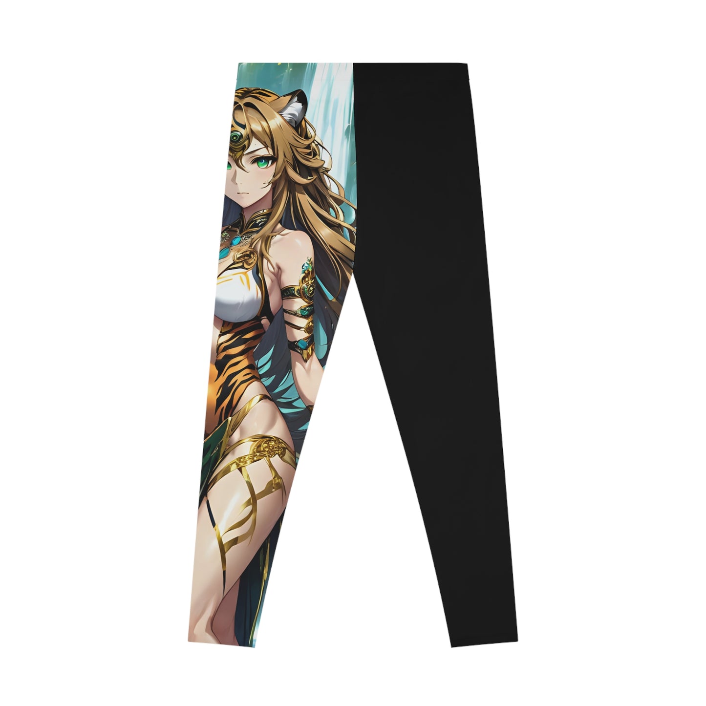 Jungle Tigress Black Leggings, Anime