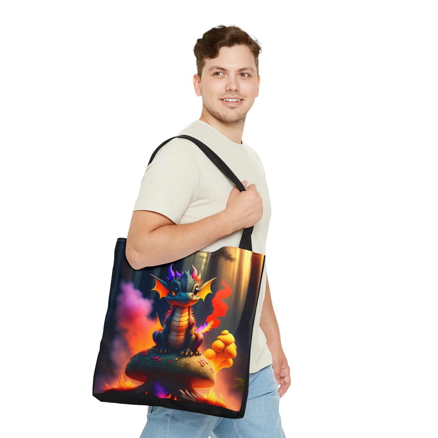 Baby Fire Dragon,Tote Bag