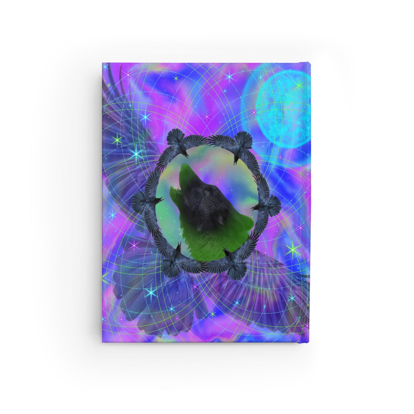 Wolf Medicine Mandala Hardcover Journal - Ruled Line