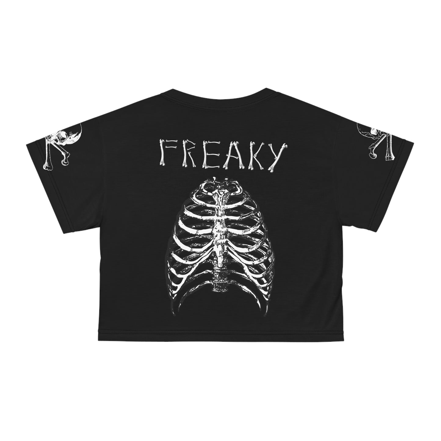 Freaky Bones Halloween Crop Top