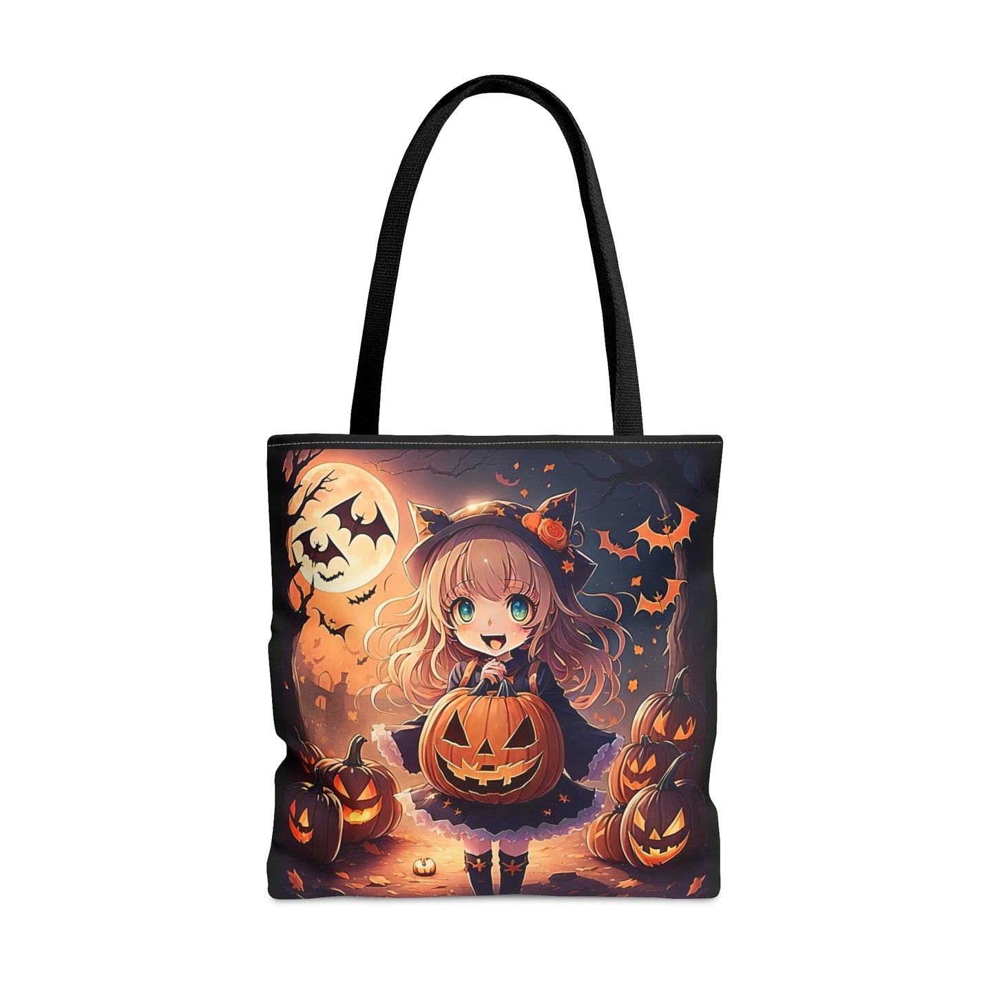 Halloween Anime Girl Halloween Candy Tote Bag