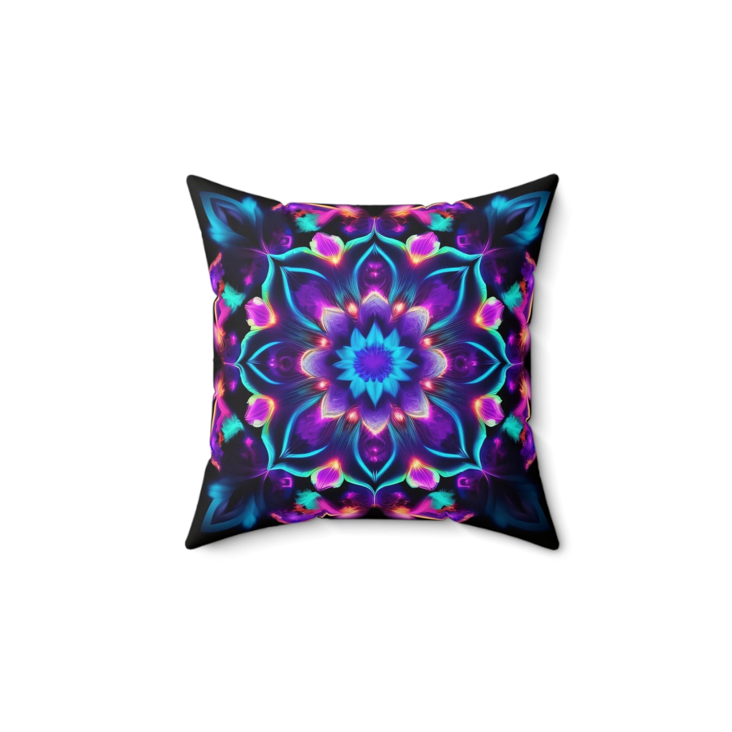 Psychedelic Vibes, Spun Polyester Square Pillow