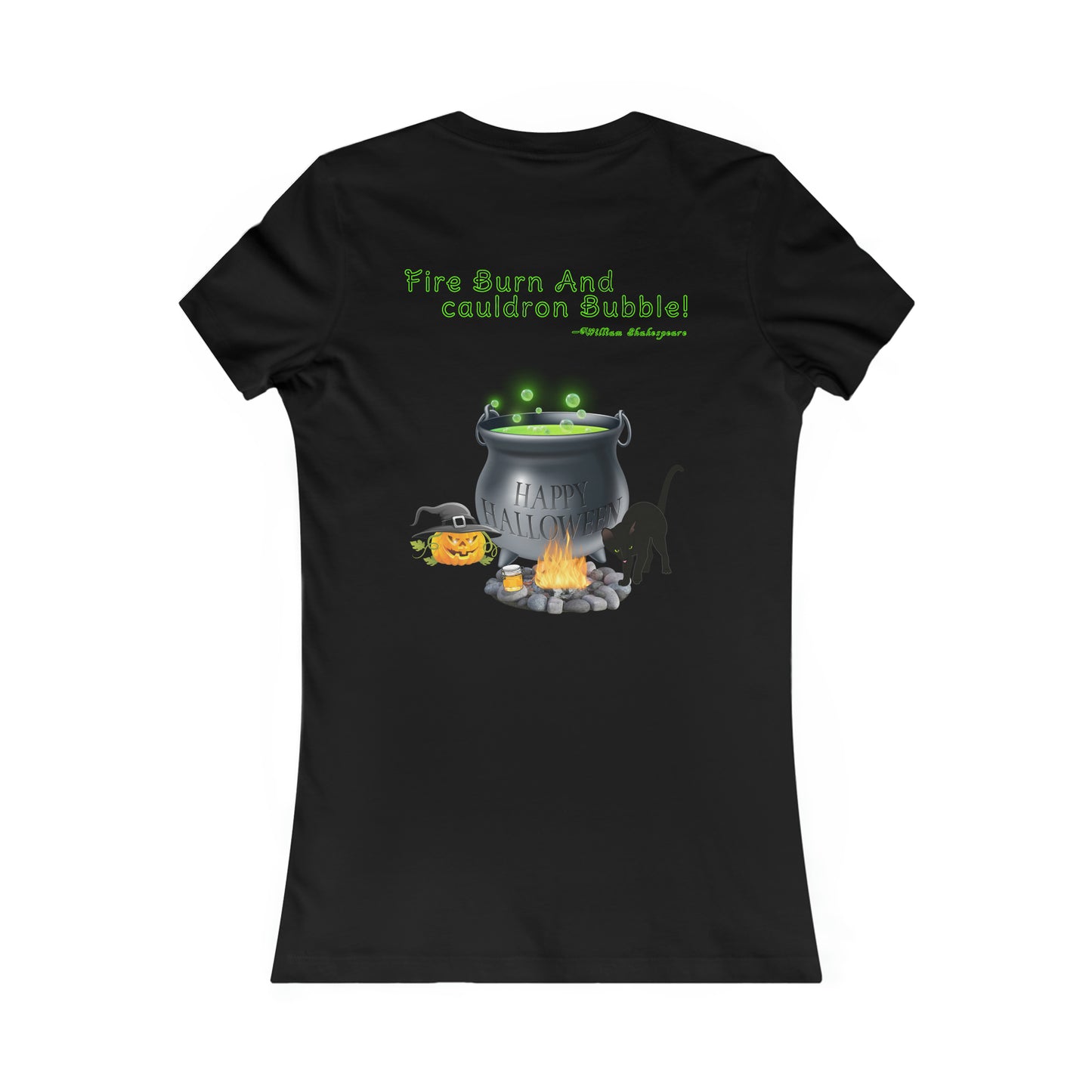 Women's Favorite Tee "Double Double Toil And Trouble" Shakespeare Halloween Top