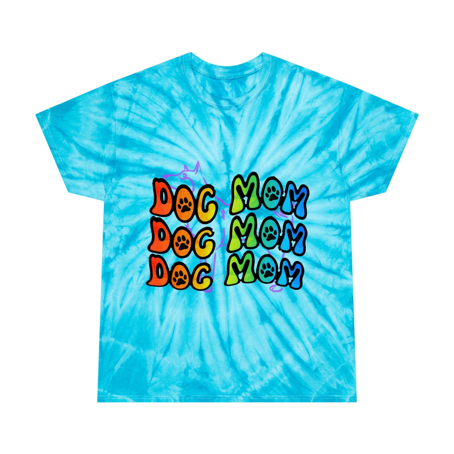 Dog Mom Tie-Dye Tee, Cyclone