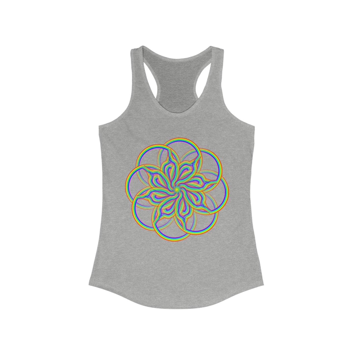 PRIDE Psychedelic Rainbow Women's Ideal Racerback Tank