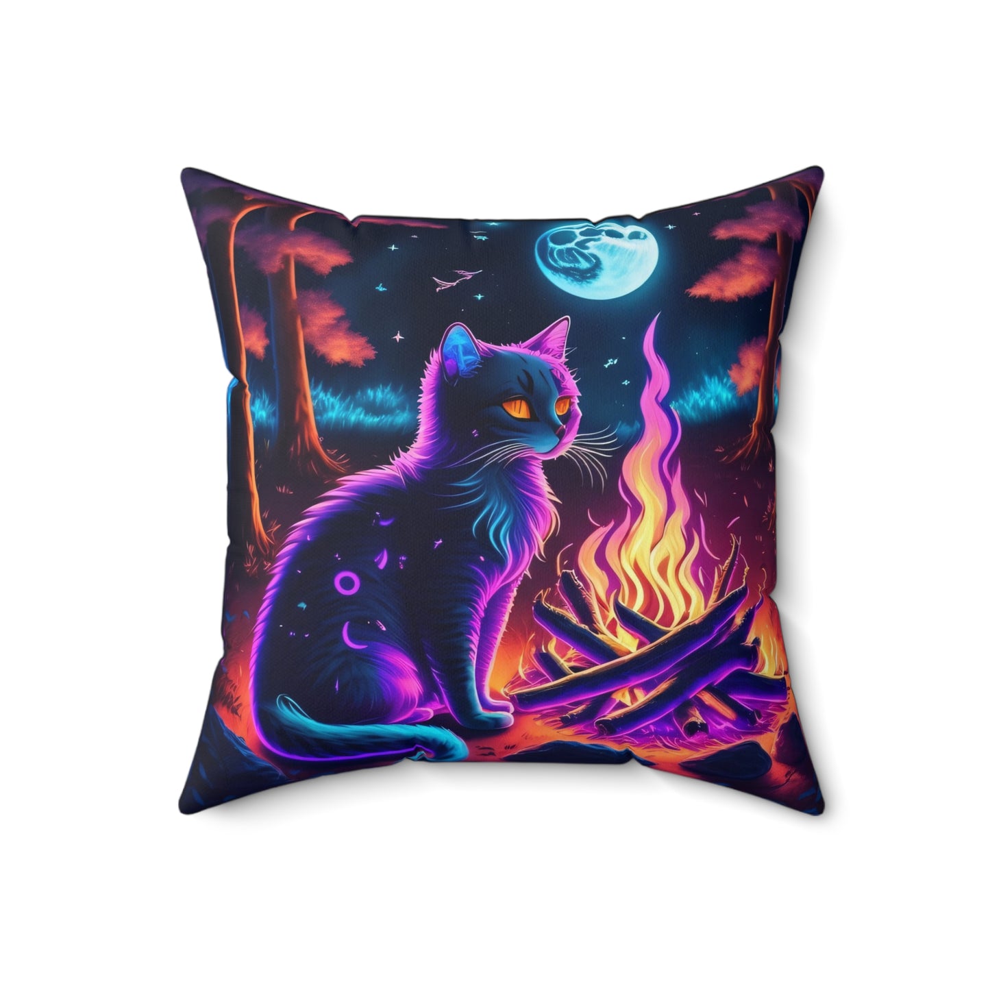 Otherworldly CatTales, Spun Polyester Square Pillow