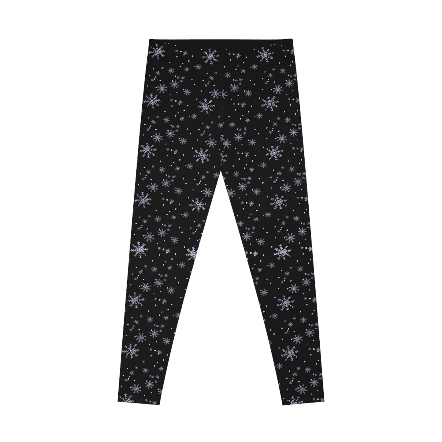 Falling Snow Christmas Stretchy Leggings