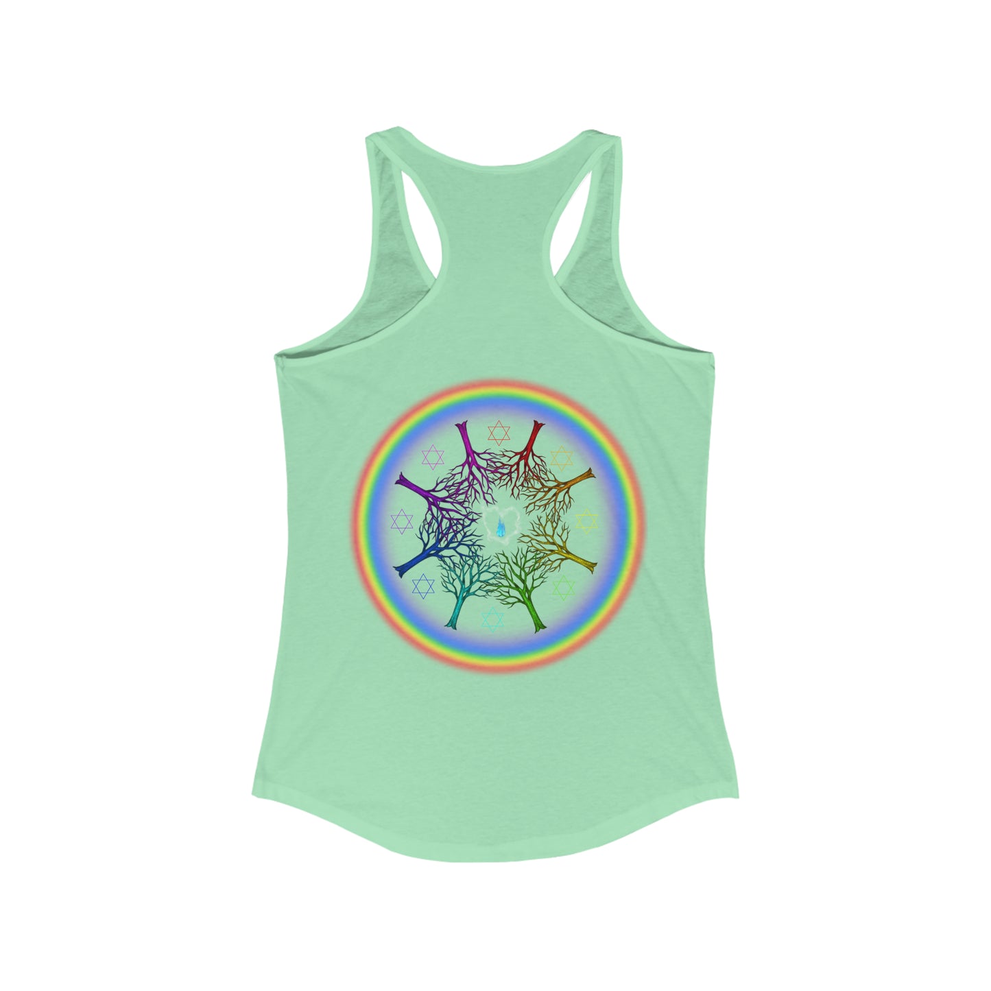 Rainbow Roots PRIDE Women's Ideal Racerback Tank