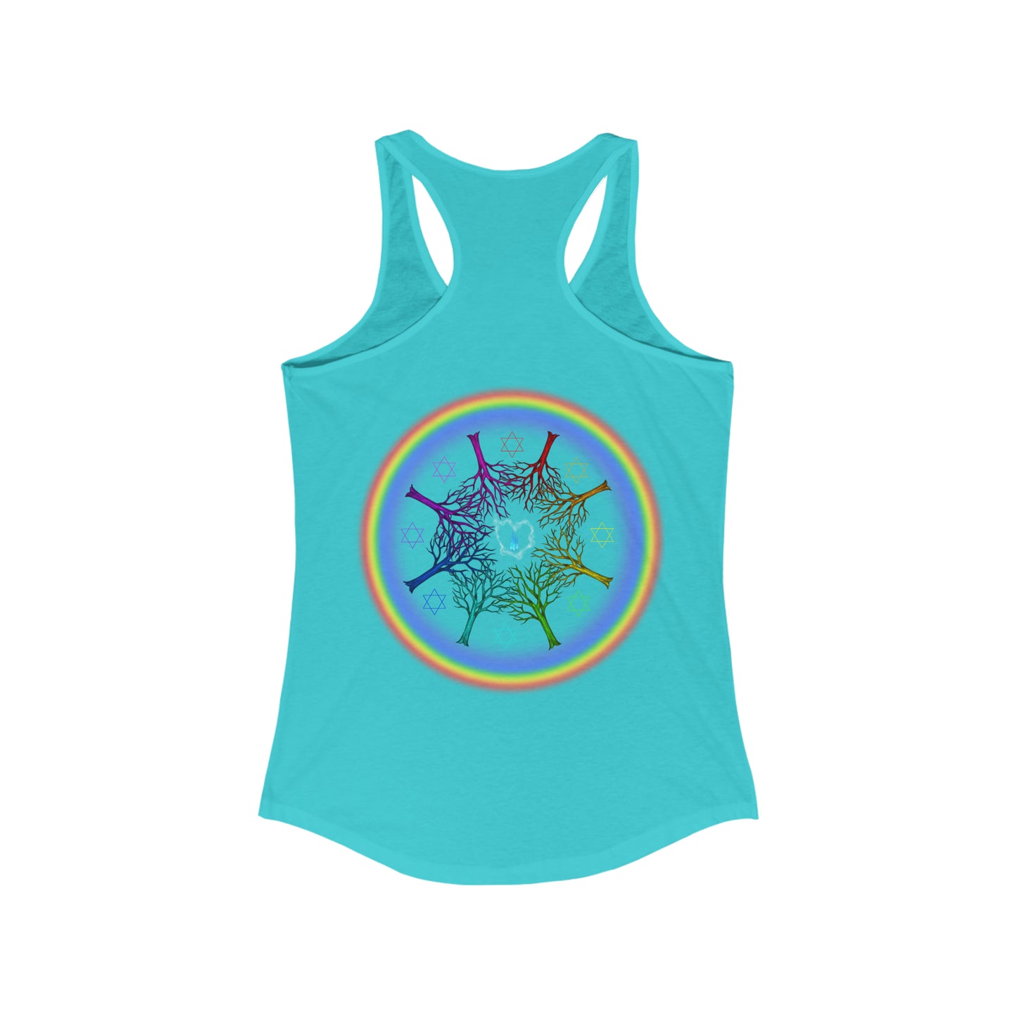 Rainbow Roots PRIDE Women's Ideal Racerback Tank