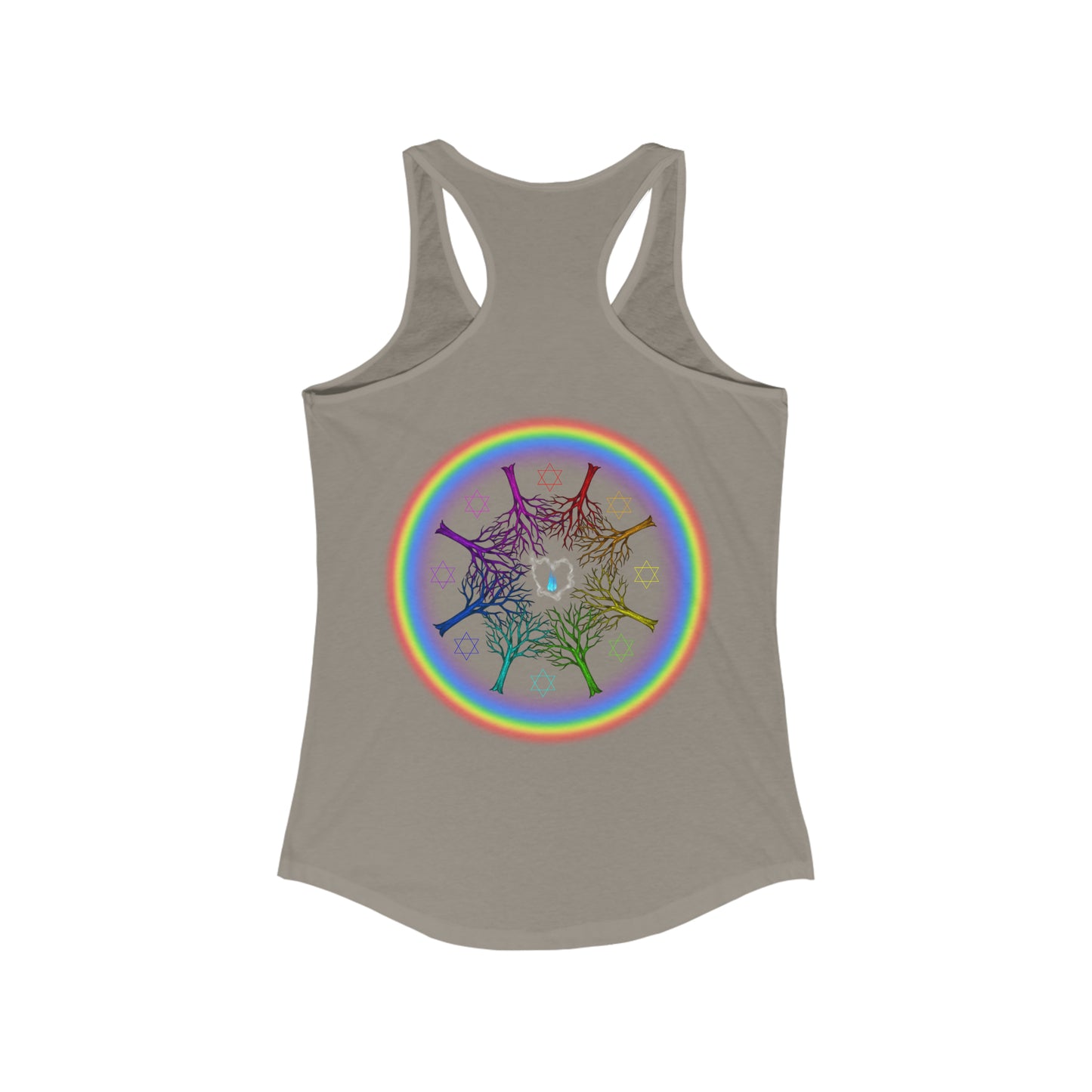 Rainbow Roots PRIDE Women's Ideal Racerback Tank