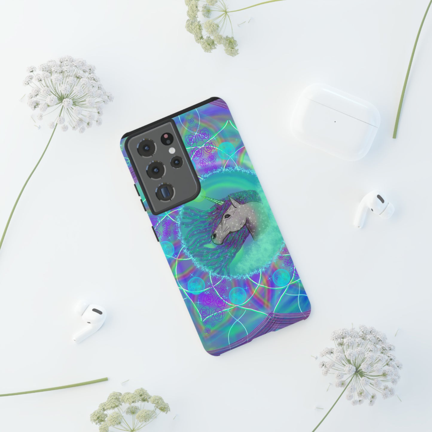 Mystic Unicorn Protective Phone Case, Samsung, iPhone, Pixel, all sizes