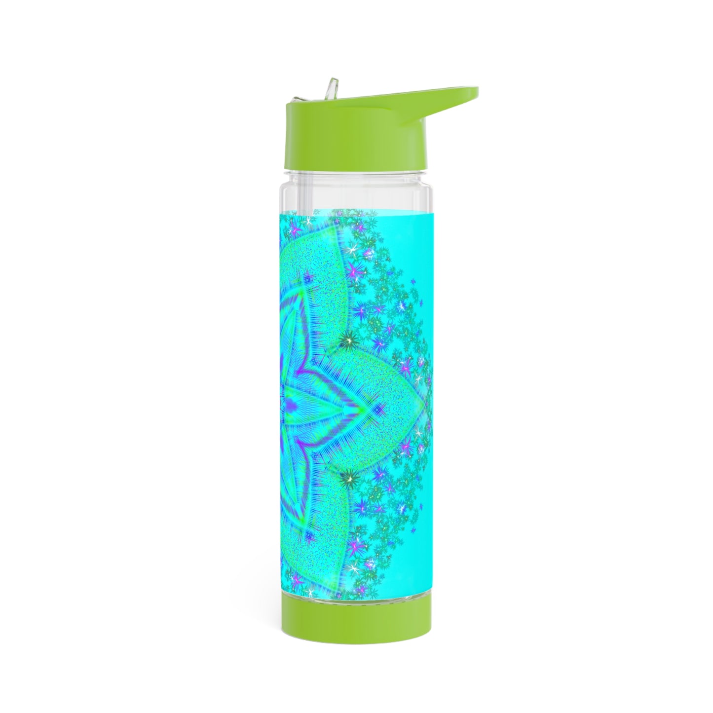 Blue Lotus Mandala Infuser Water Bottle