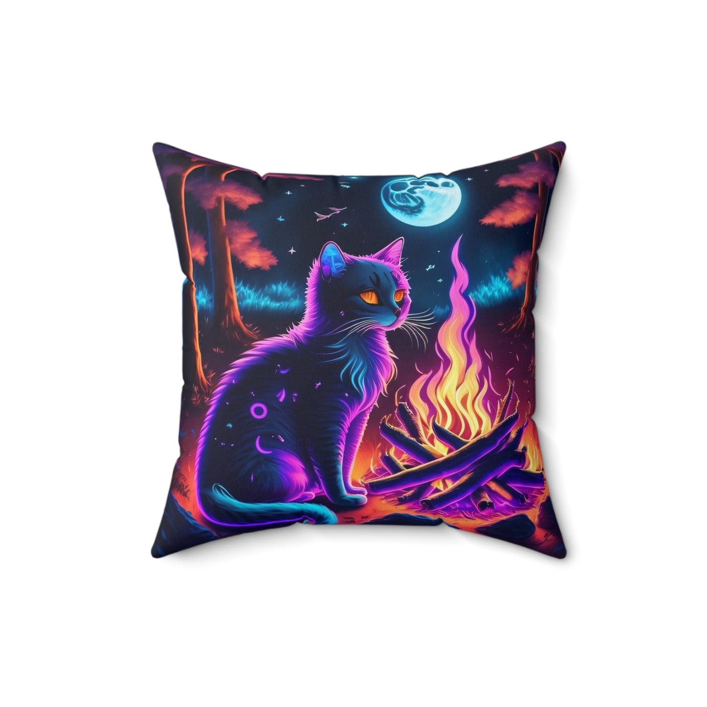 Otherworldly CatTales, Spun Polyester Square Pillow